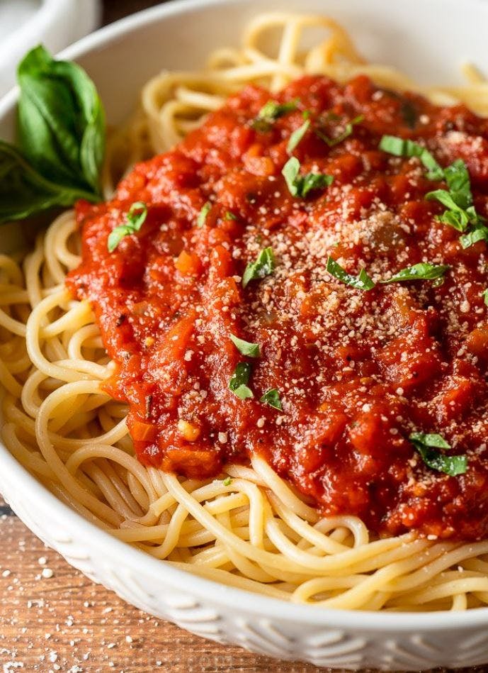 Order Pasta with Marinara Sauce - Pasta food online from Lunetta pizza store, New York on bringmethat.com