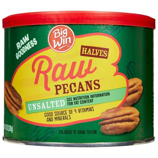 Order Big Win Pecan Halves Raw (8 oz) food online from Rite Aid store, Yamhill County on bringmethat.com