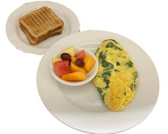 Order Spinach & Feta Omelette food online from Mr. Breakfast Restaurant store, Hoffman Estates on bringmethat.com