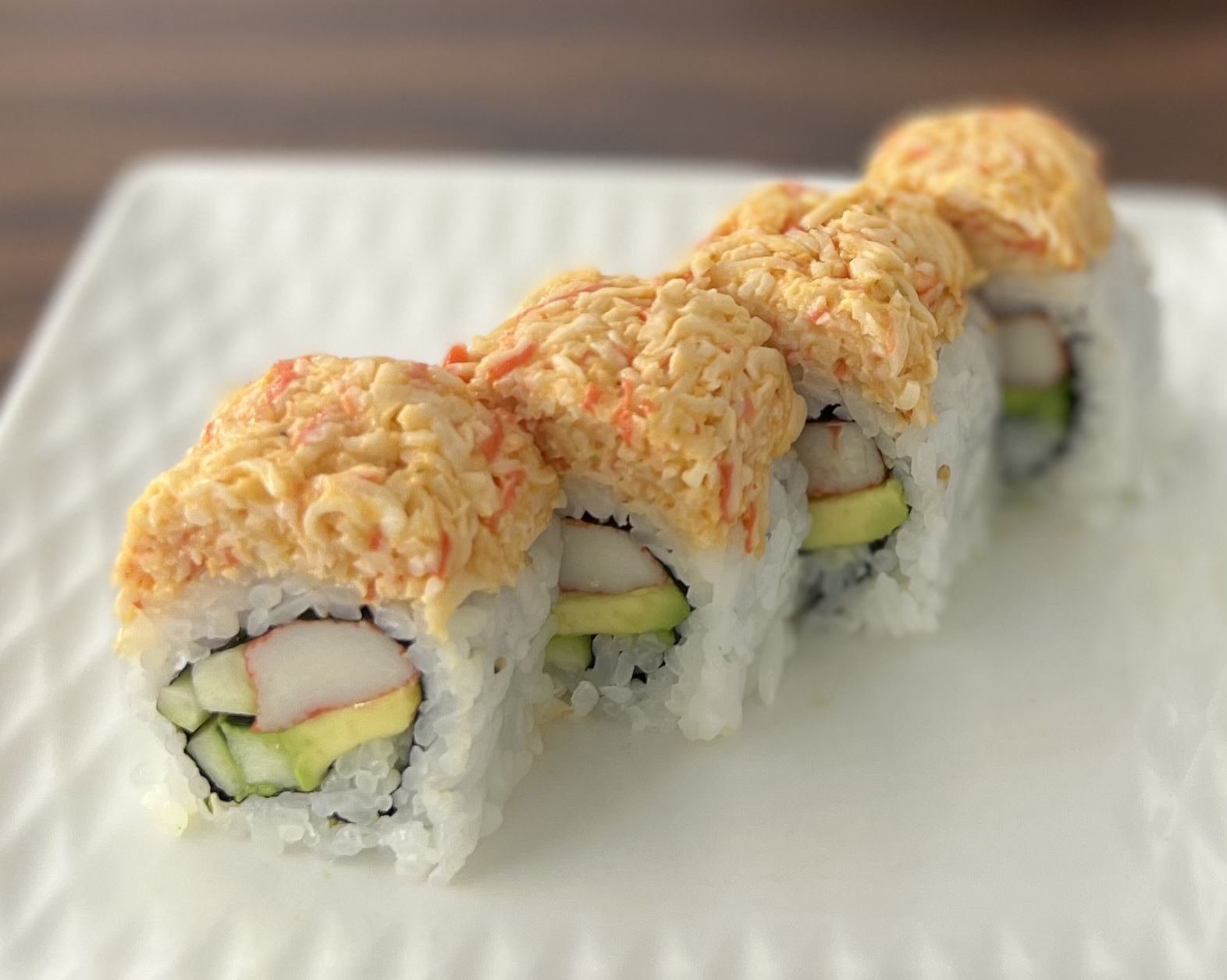 Order 4 Piece Spicy Crab Roll food online from Gosan Poke&Roll store, Chandler on bringmethat.com
