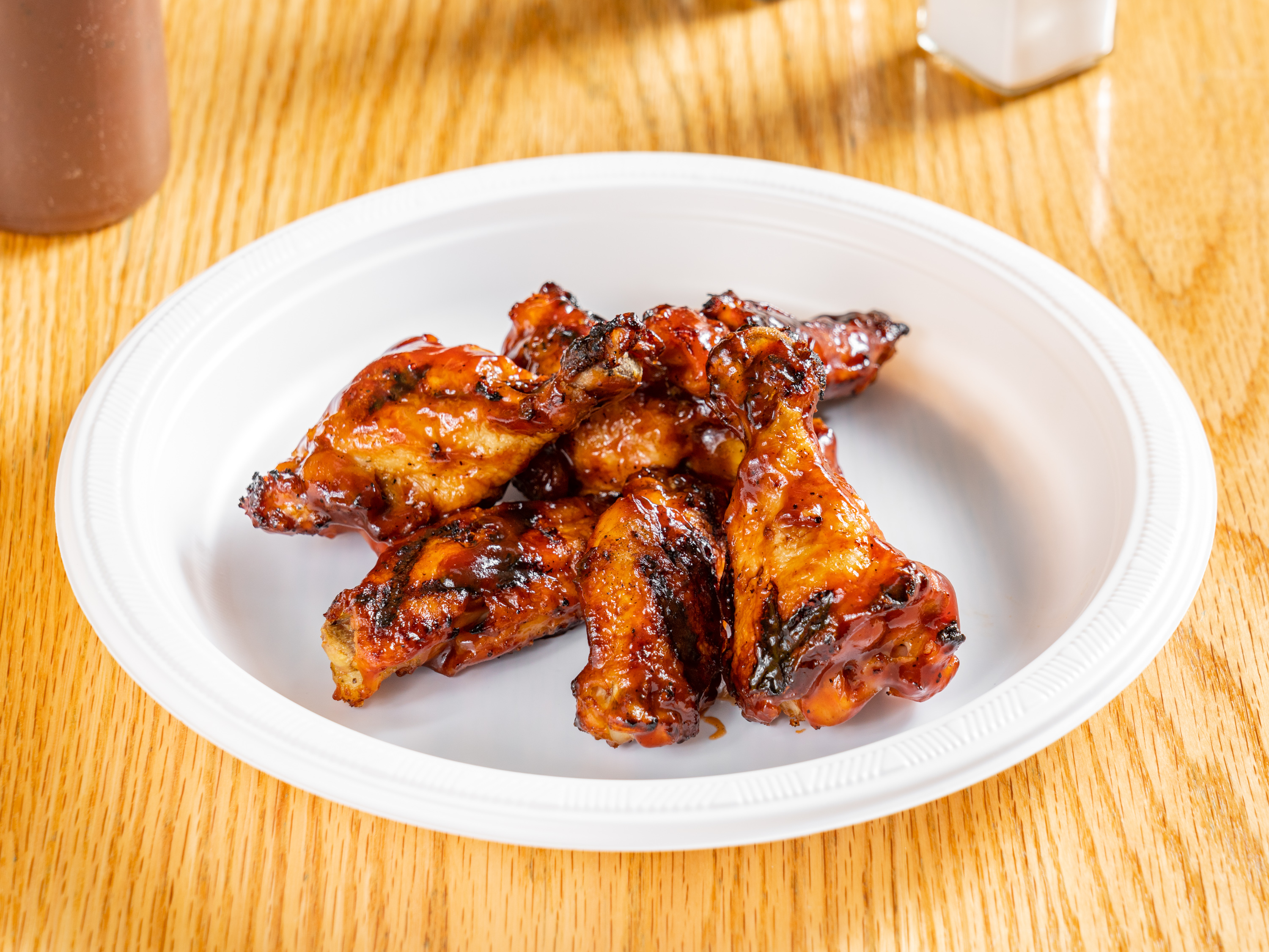 Order 7 Pcs BBQ Grilled Wings food online from The Chicken Shack store, Rego Park on bringmethat.com