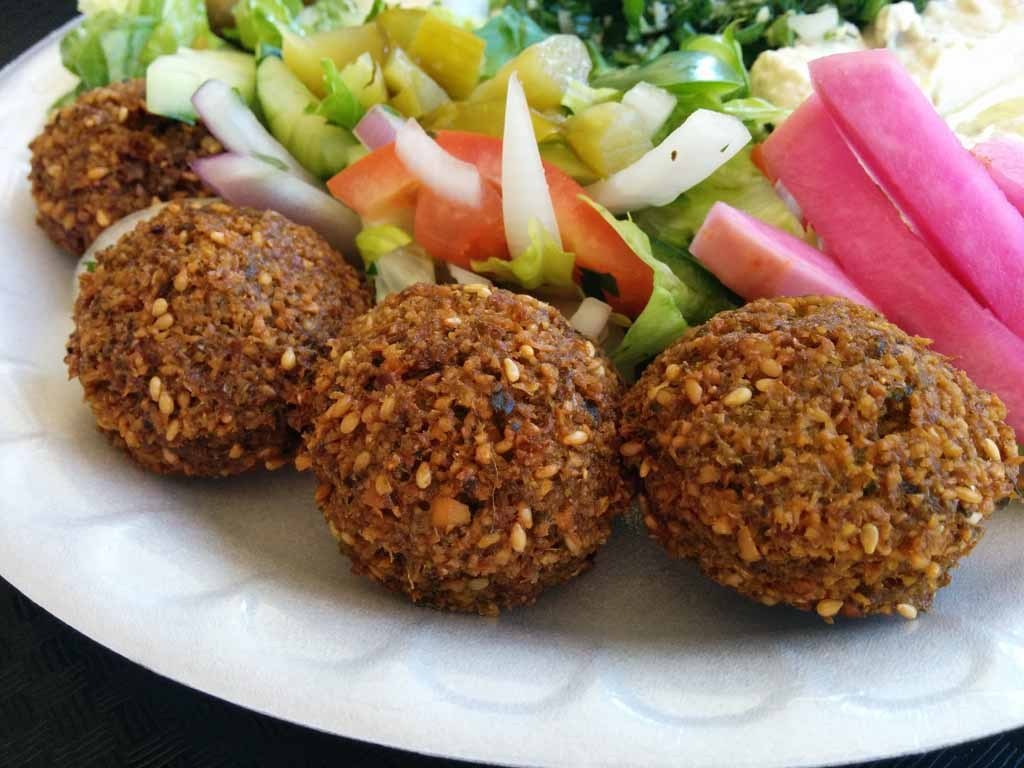 Order Falafel (4 pieces) food online from Kebab Daddy store, Montrose on bringmethat.com