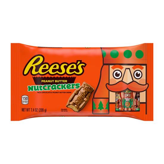 Order REESE'S Milk Chocolate Peanut Butter Creme Nutcrackers Candy, Christmas, 7.4 oz, Bag food online from CVS store, SOUDERTON on bringmethat.com