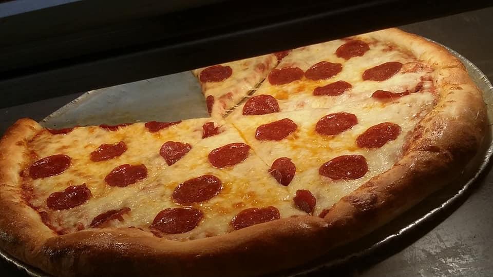 Order Large 20" Cheese and Beef Pepperoni Pizza food online from Ferry Express 5 store, Buffalo on bringmethat.com