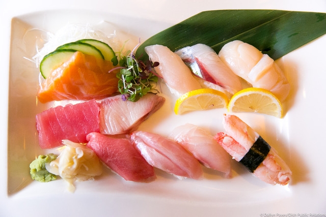 Order Sashimi & Sushi Platter food online from Azie Media store, Media on bringmethat.com