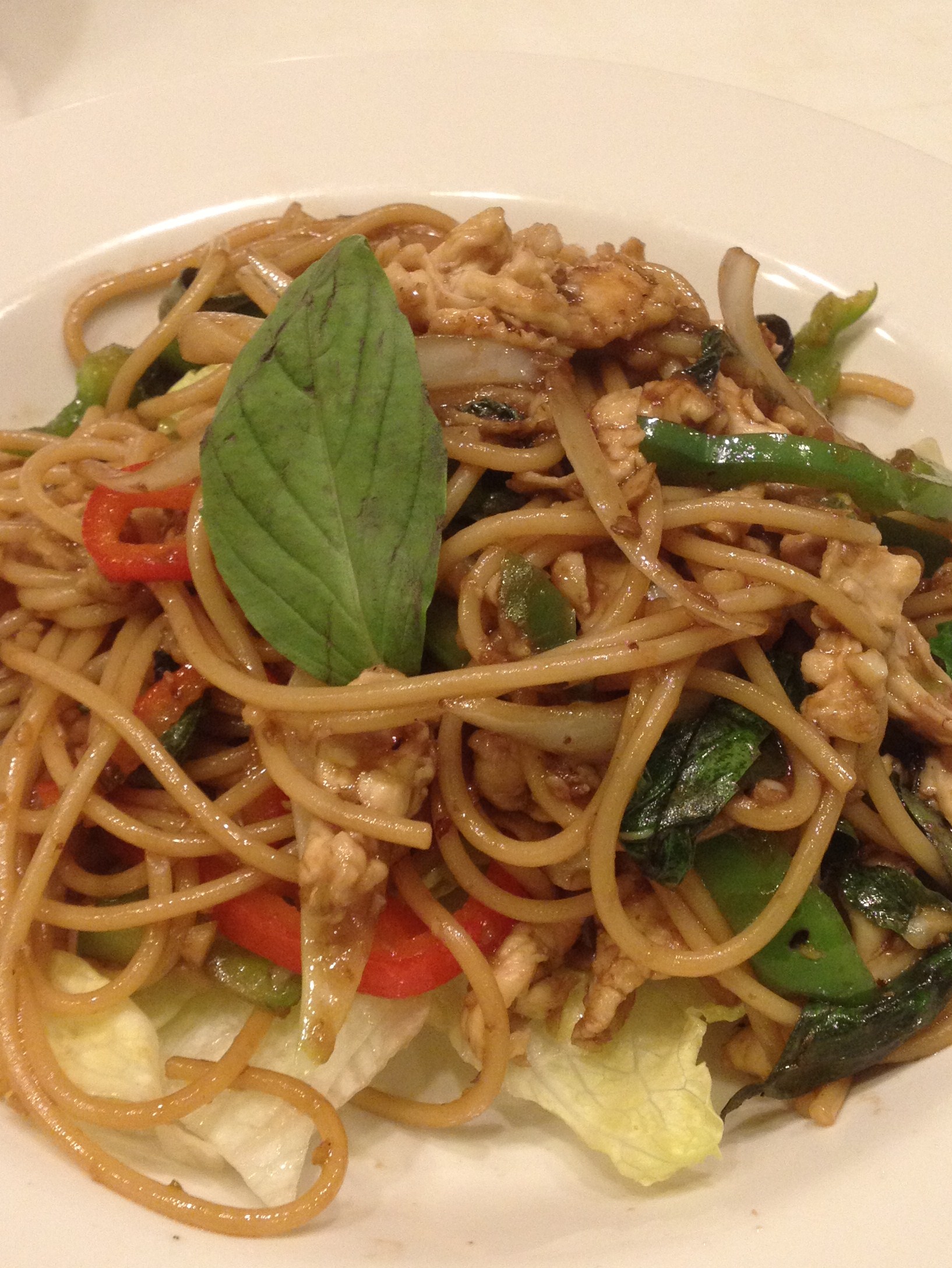 Order N8. Drunken Spaghetti food online from S!!! Thai Food store, Temecula on bringmethat.com
