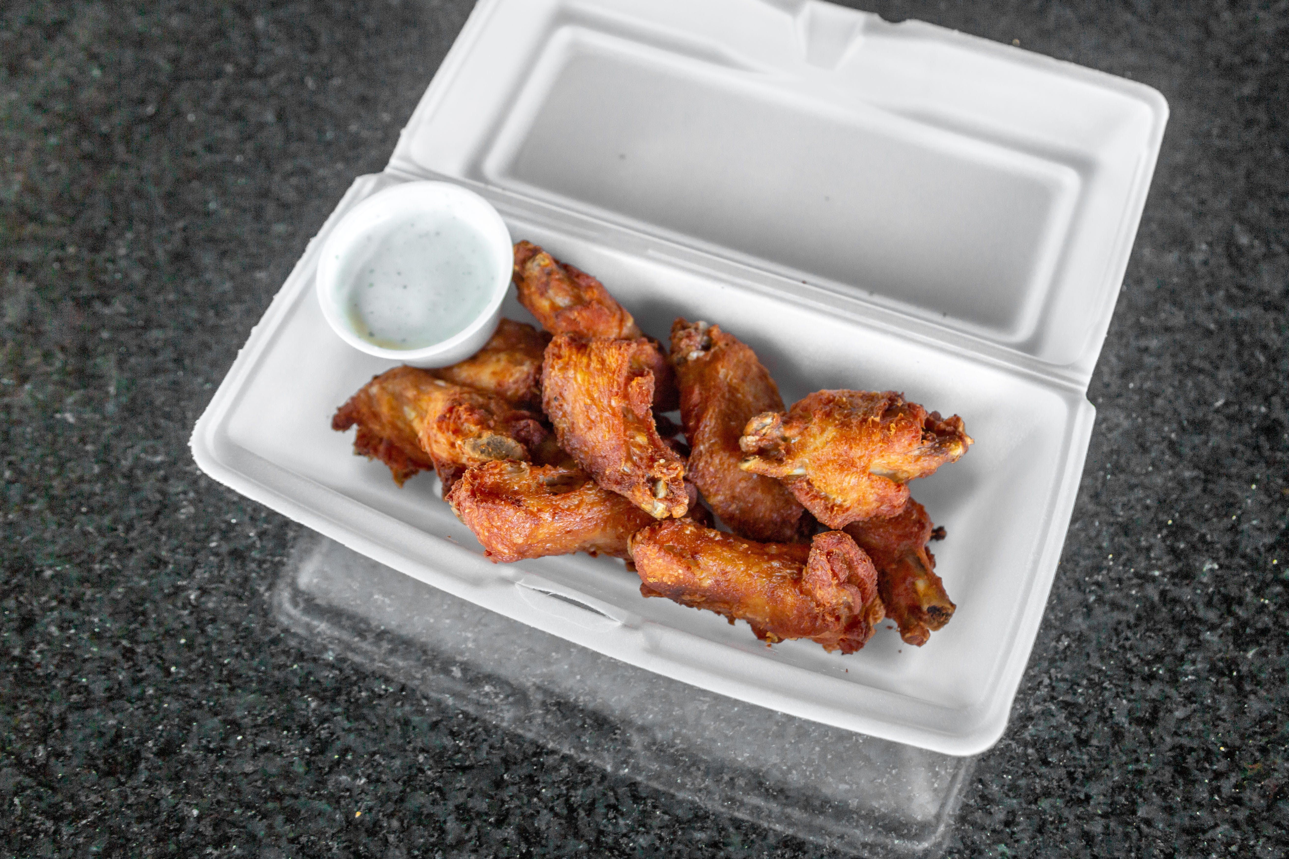 Order Bone In Wings - 10 Pieces food online from Abos Pizza store, Highlands Ranch on bringmethat.com