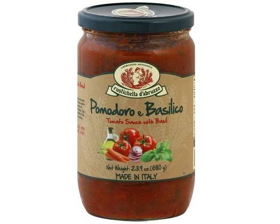 Order Rustichella Pasta Sauce Pomodoro e Basil (23 oz) food online from Ranch Market Too store, Yountville on bringmethat.com