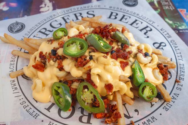 Order Mac & Cheese Fries food online from S&B's Burger Joint store, Owasso on bringmethat.com