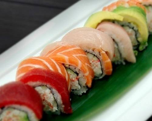 Order Rainbow Roll food online from Sushi Factory store, Azusa on bringmethat.com