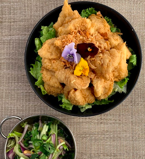 Order Herbal Fish Salad food online from Panna Thai Restaurant store, Las Vegas on bringmethat.com
