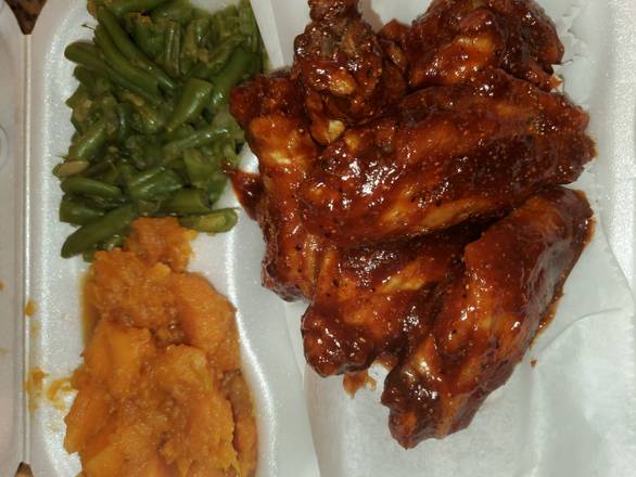 Order 6 wings combo food online from @Eleven Wings & Cuisines store, Buffalo on bringmethat.com