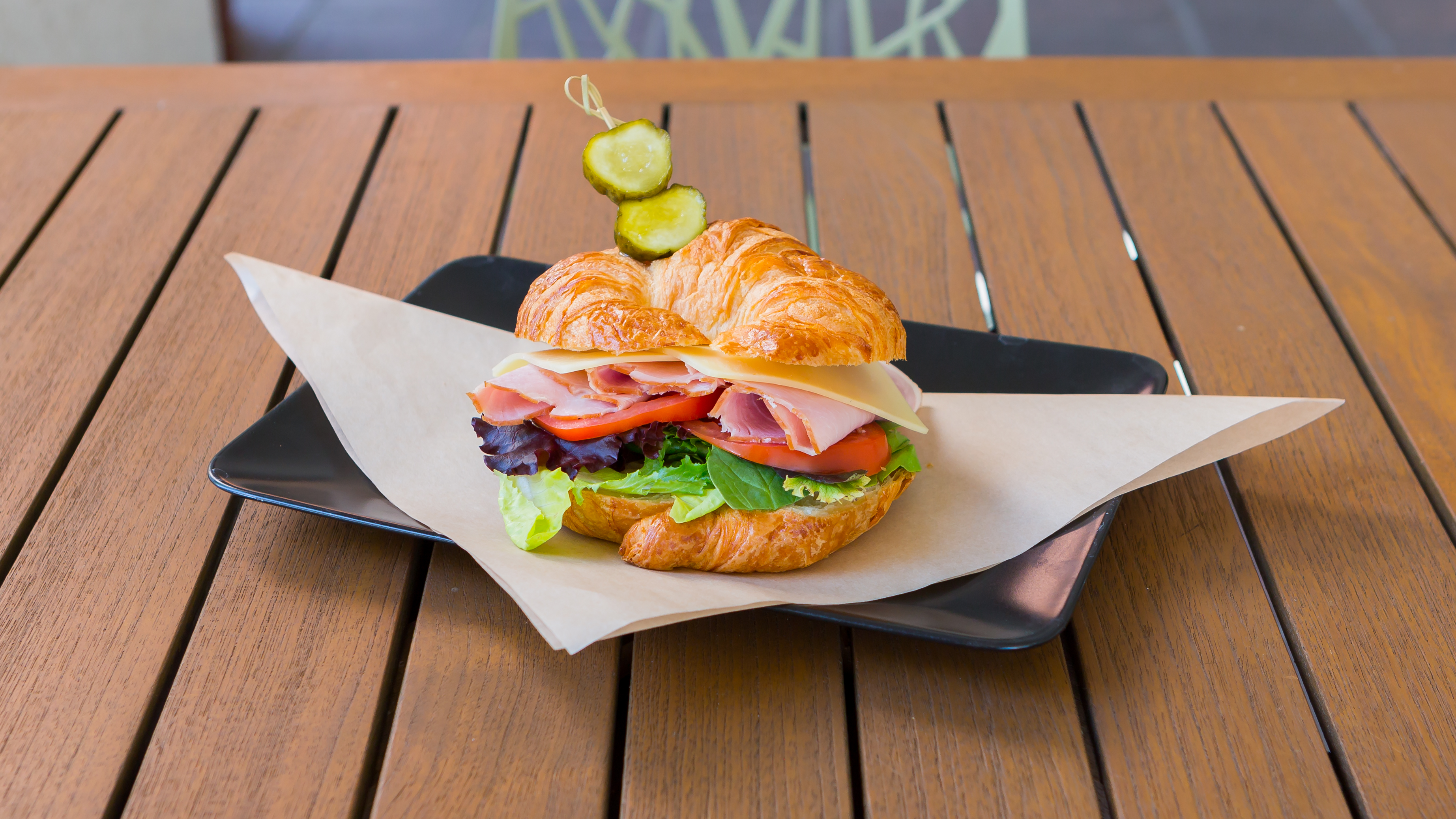 Order Ham & Swiss Sandwich food online from Chapters Cafe store, Carlsbad on bringmethat.com