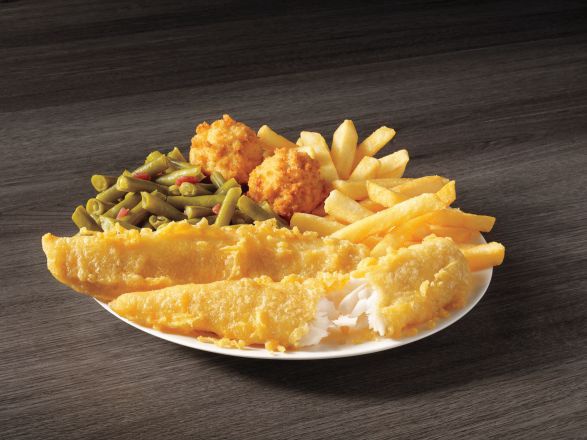 Order 2 Piece Batter Dipped Fish Meal food online from Captain D's Seafood store, Conyers on bringmethat.com