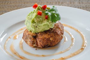Order Crab Cake with Avocado Salsa food online from Rice Factory store, Milltown on bringmethat.com