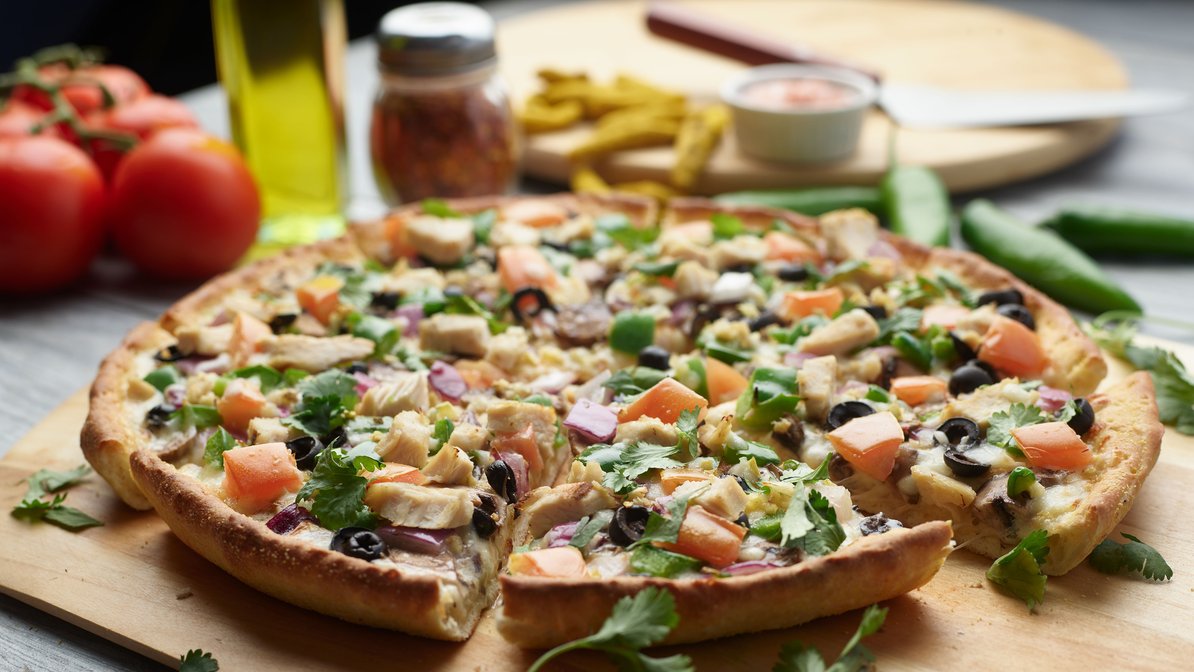Order  Halal Bombay Garlic Pizzatwist food online from Pizza Twist store, Fairfield on bringmethat.com