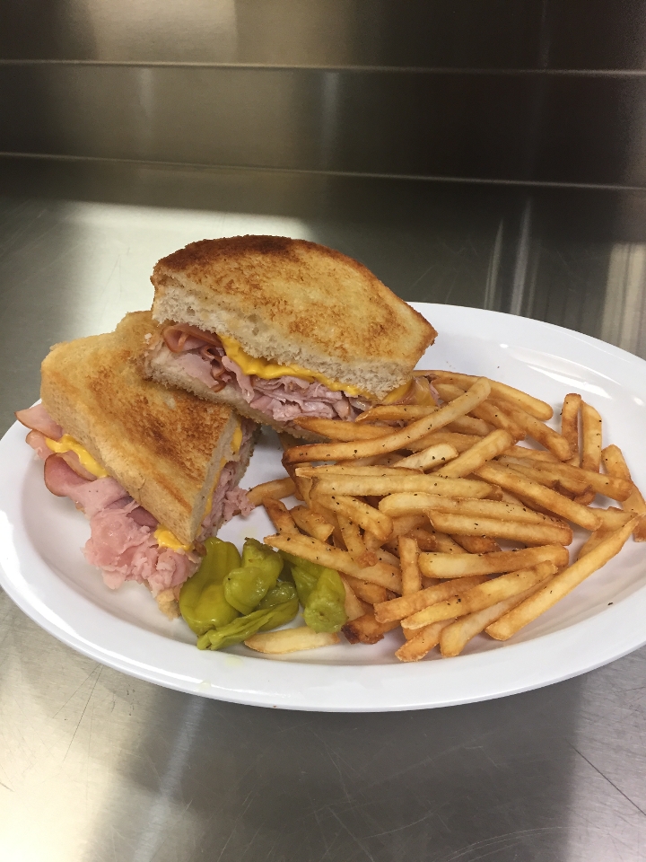 Order Grilled Ham and Cheese Sandwich food online from Carbone Pizzeria store, Rosemount on bringmethat.com