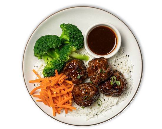 Order Korean BBQ Meatballs with Sesame Broccoli and Carrots food online from Snap Kitchen store, Dallas on bringmethat.com