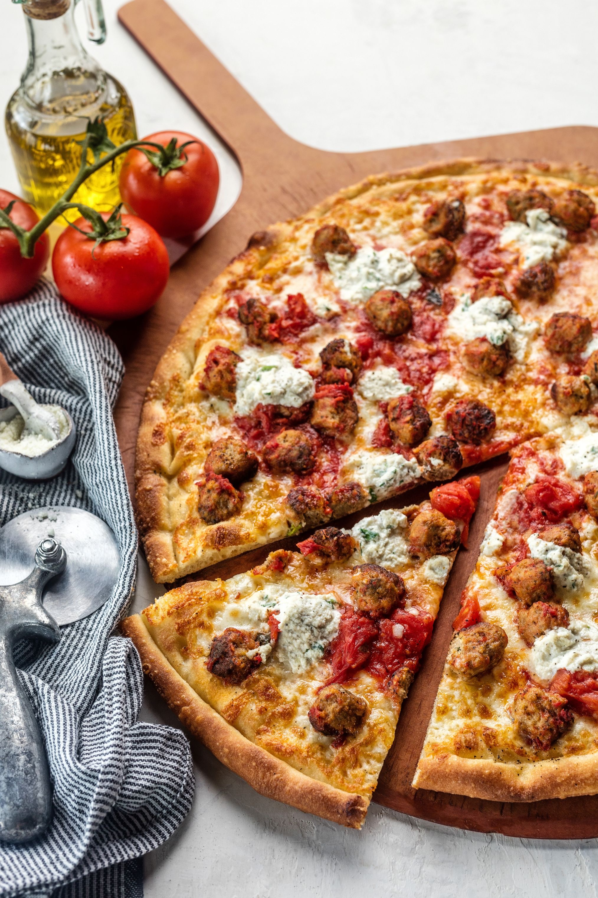 Order Meatball & Ricotta  food online from Anthony's Coal Fired Pizza store, Commack on bringmethat.com