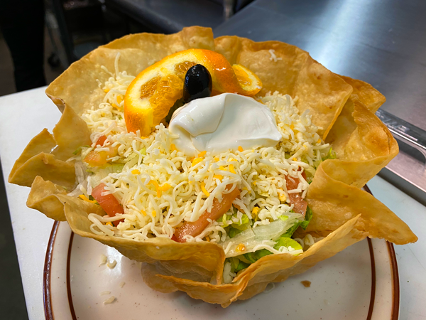 Order Tostada/Taco Salad food online from Medranos Mexican Restaurant store, Lancaster on bringmethat.com