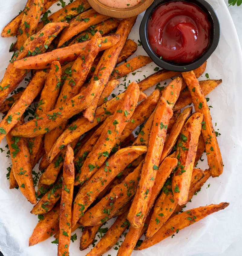 Order Sweet Potato Fries - Appetizer food online from Brother Bruno Pizza store, Washingtonville on bringmethat.com
