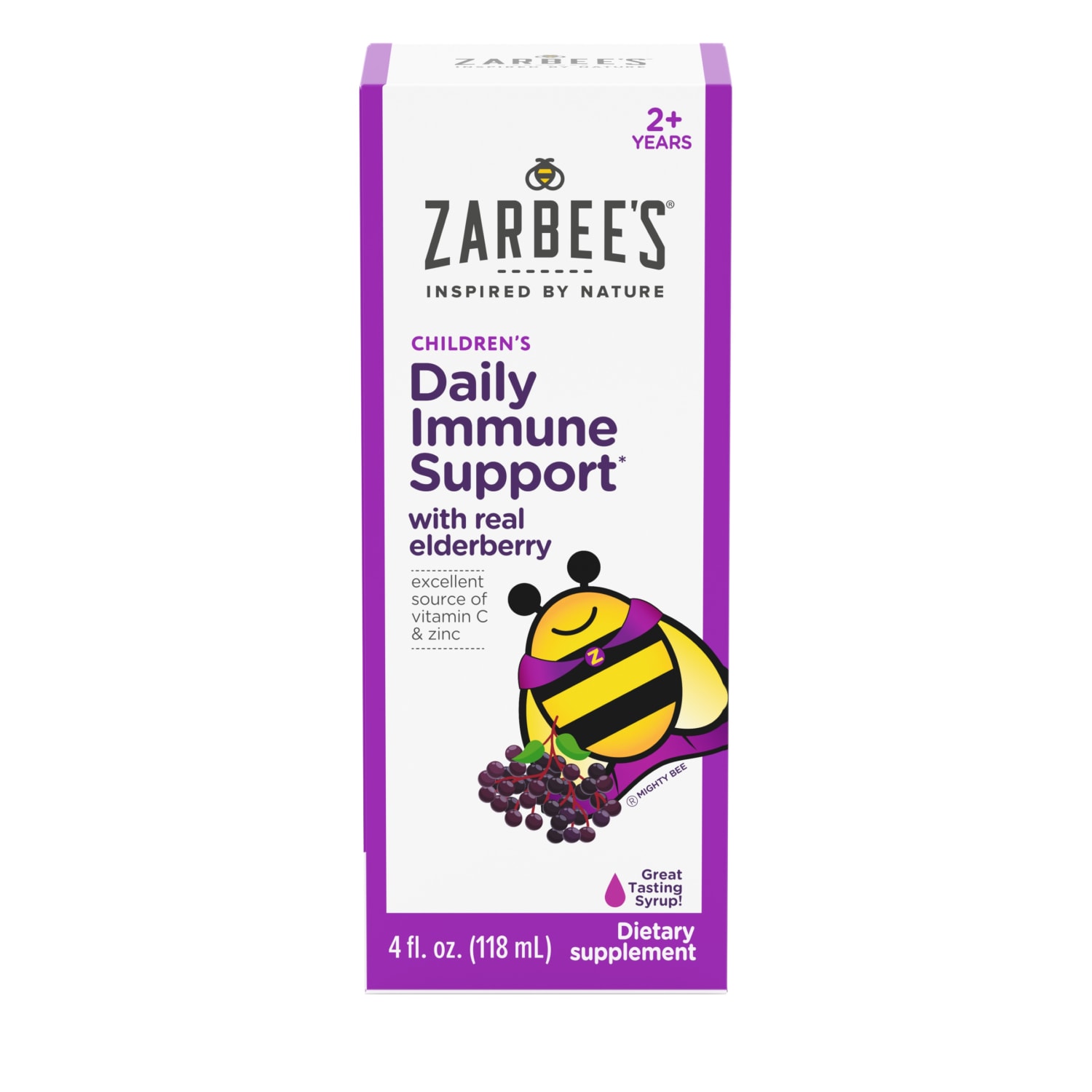 Order Zarbee's Naturals Children's Black Elderberry Syrup for Immune Support - 4 fl oz food online from Rite Aid store, Redwood City on bringmethat.com