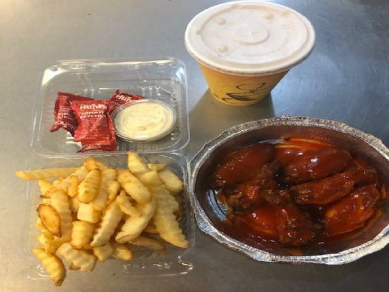 Order Chicken Wings Meal - 6 Pieces food online from Pizza World store, North Las Vegas on bringmethat.com