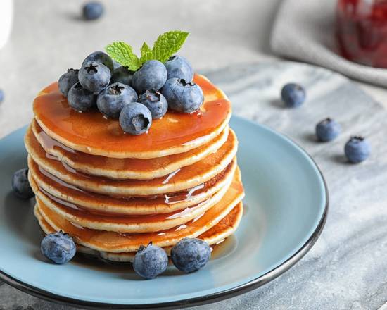 Order Blueberry Pancakes food online from Day N Night Pancakes store, Covina on bringmethat.com