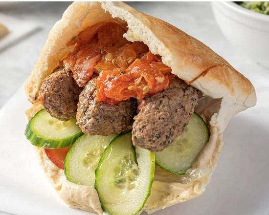 Order Baked Kefta Kebab Sandwich food online from Sultan's Market store, Chicago on bringmethat.com