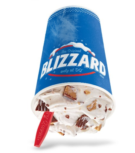 Order Reese's Peanut Butter Cup Blizzard Treat food online from Dairy Queen store, Huntington Beach on bringmethat.com