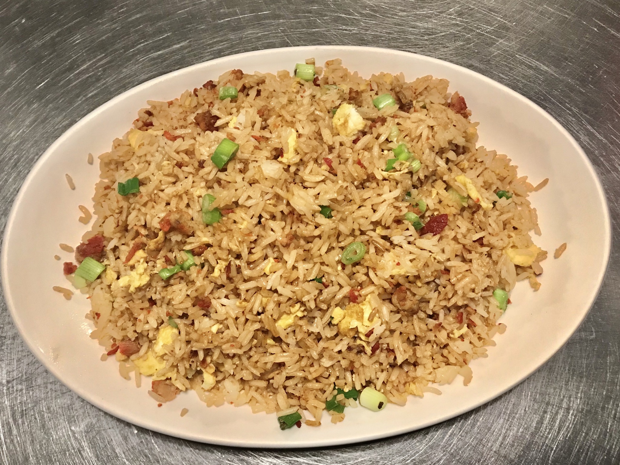 Order BBQ Pork Fried Rice food online from Genghis Khan Restaurant store, Seattle on bringmethat.com