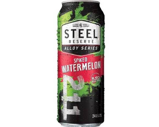 Order Steel Alloy Watermelon, 24oz can beer (8.0% ABV) food online from Tenderloin Liquor store, San Francisco on bringmethat.com
