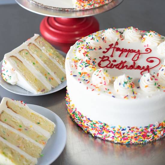 Order 10" Vanilla Confetti Cake food online from Carlos Bakery store, Hoboken on bringmethat.com