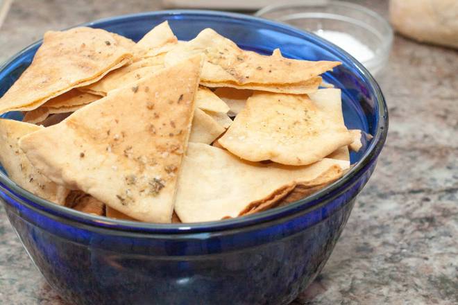 Order Baked Pita Chips With Lebanese Spices food online from Yalla Market store, Coconut Creek on bringmethat.com