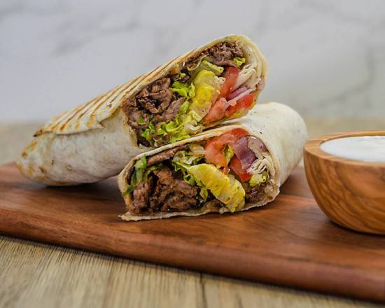 Order Beef Shawarma Wrap food online from Cultura Subs store, Morton Grove on bringmethat.com
