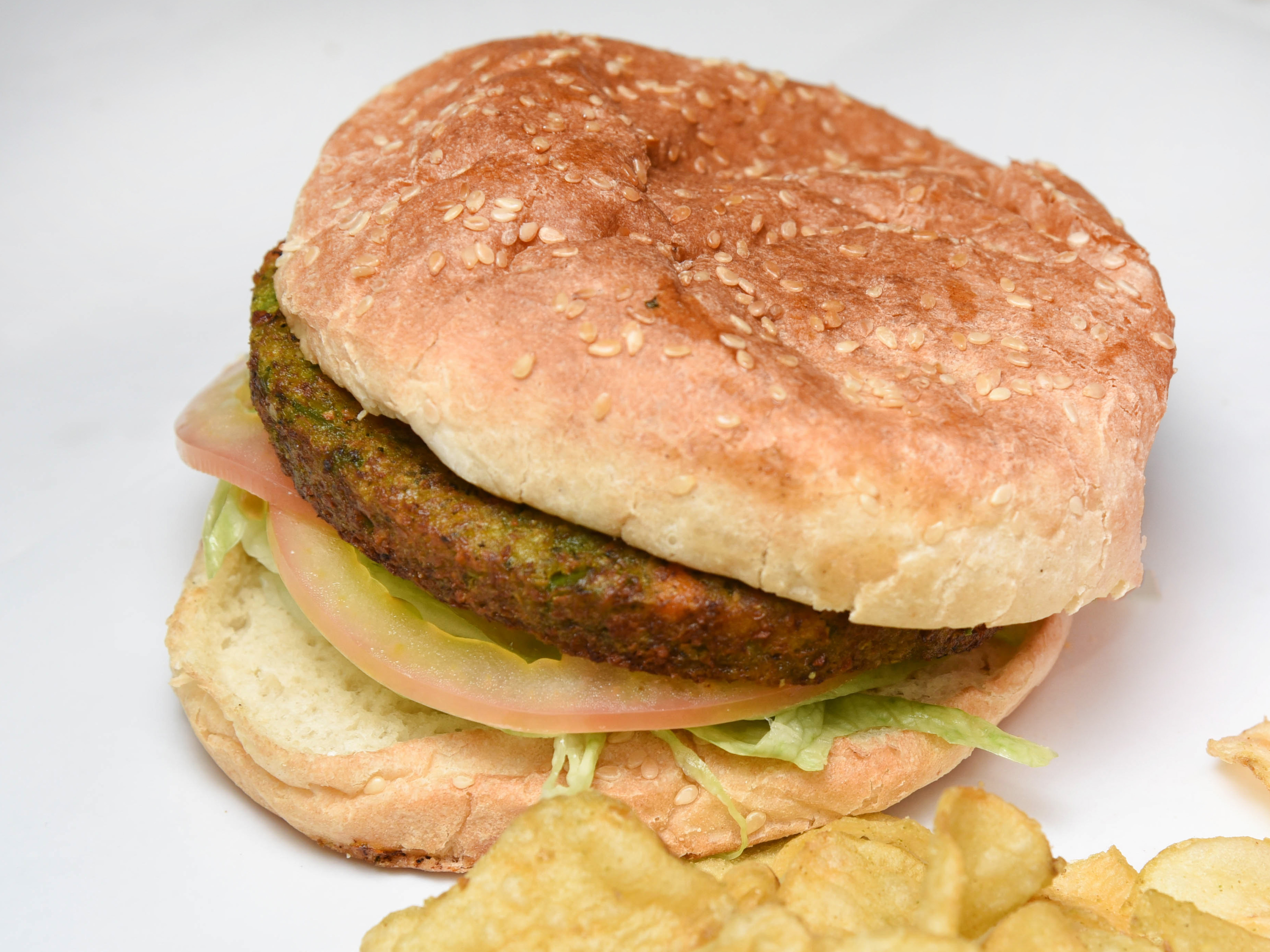 Order G8. Veggie Burger food online from Halal Deli Mart store, Bronx on bringmethat.com