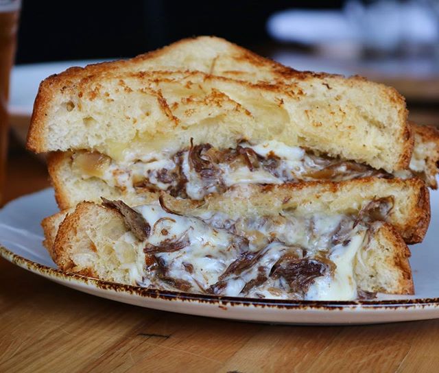 Order Short Rib Grilled Cheese  food online from District 118 Kitchen And Bar store, Newton Upper Falls on bringmethat.com