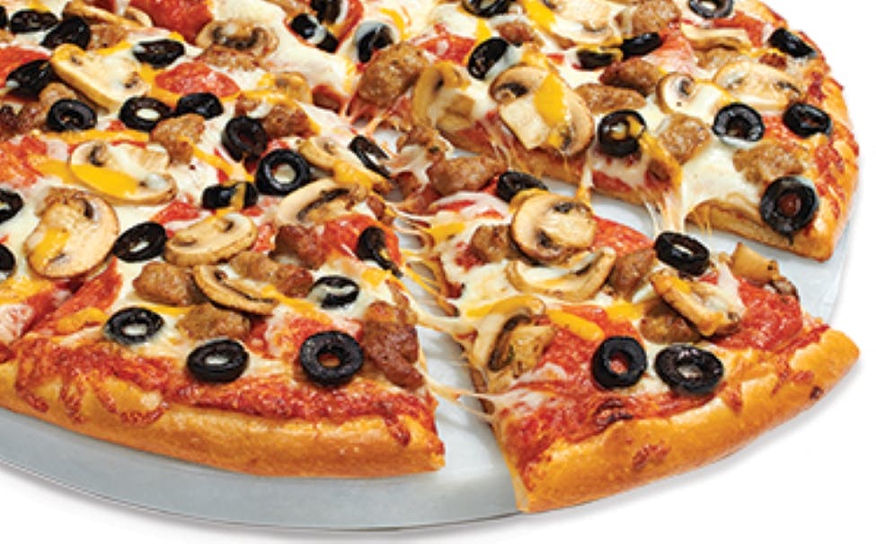 Order Cowboy Pizza - Medium 12" food online from Papa Murphy's | Take 'n' Bake Pizza store, Roy on bringmethat.com
