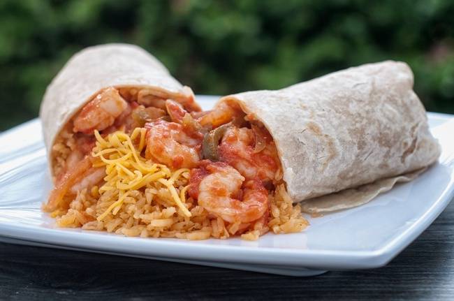 Order Shrimp Burrito food online from Sombrero Mexican Food store, San Diego on bringmethat.com