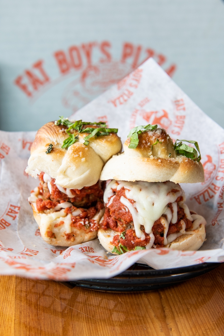 Order Meatball Sliders food online from Fat Boy Pizza store, Metairie on bringmethat.com