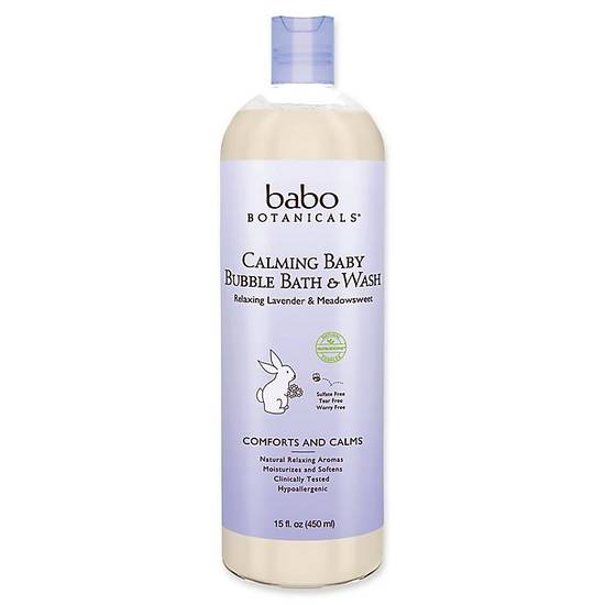 Order Babo Botanicals® 15 fl. oz. 3-in-1 Bubble Bath, Shampoo and Body Wash in Lavender Meadowsweet food online from Buybuy Baby store, Summerlin on bringmethat.com
