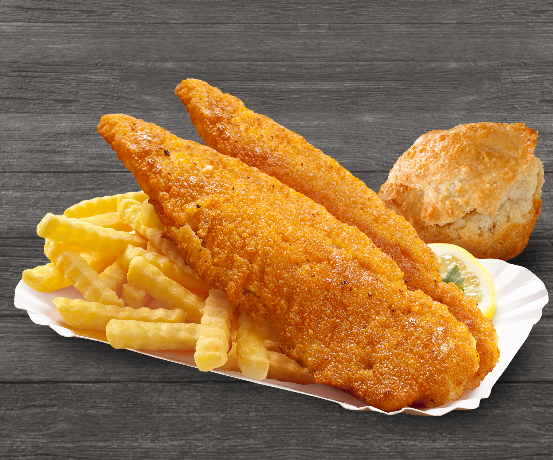Order 2 Piece Cod Dinner food online from Brown Chicken store, Naperville on bringmethat.com