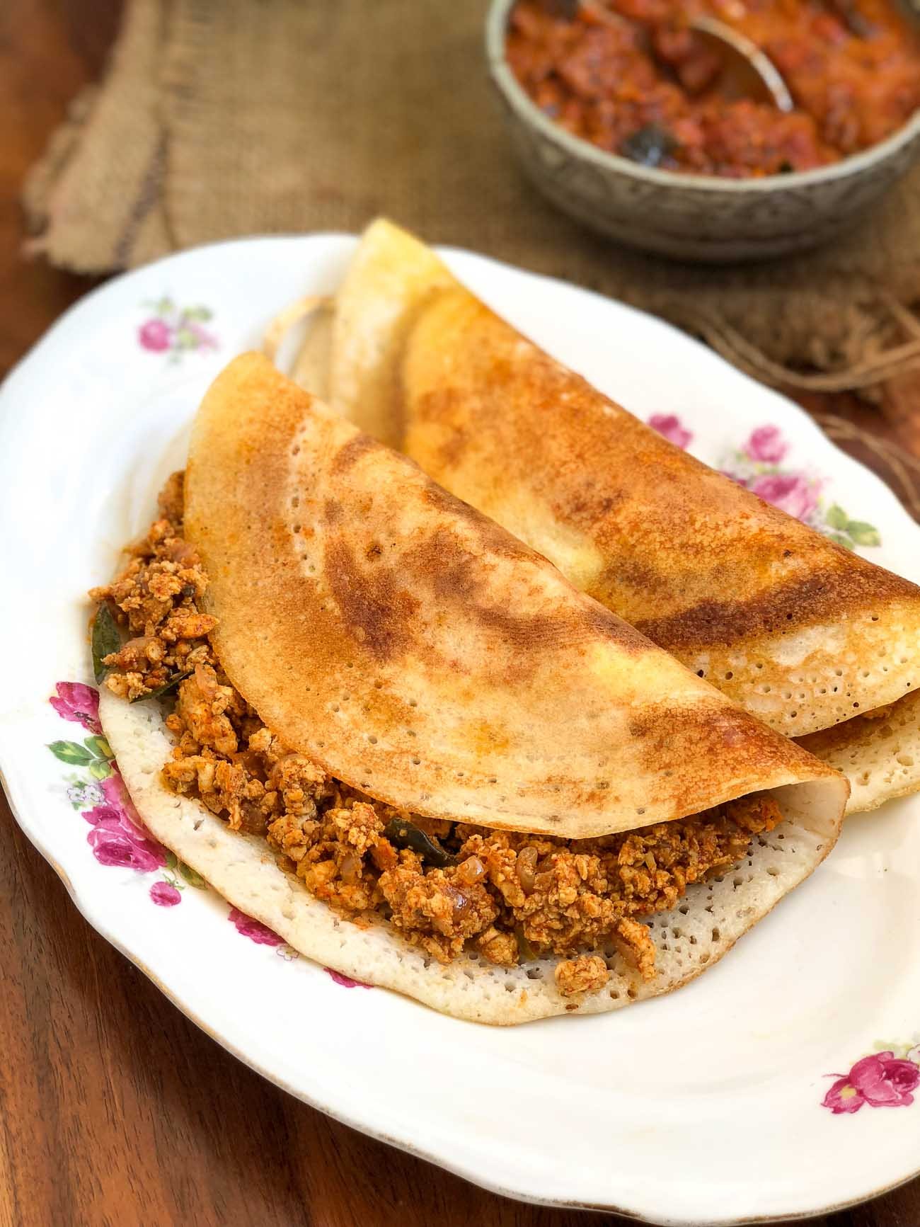 Order Kheema Dosa food online from Cafe Captain Cook store, Tempe on bringmethat.com