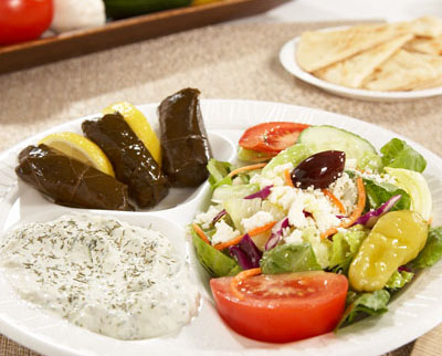 Order Greek Veggie Platter food online from Greek Fiesta store, Cary on bringmethat.com