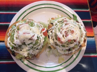 Order Tostada Vegetariana food online from Viva Mexico Mexican Cuisine store, New York on bringmethat.com