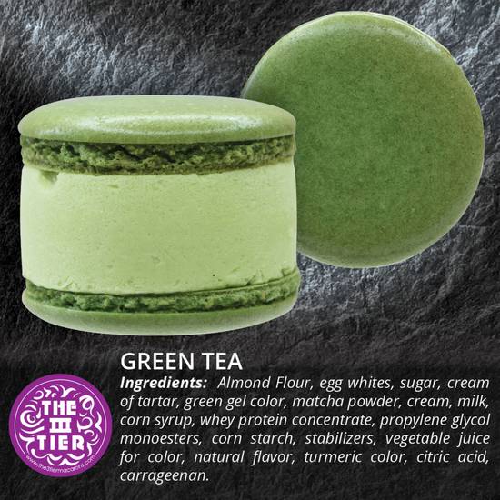 Order Green Tea Macaron Ice Cream food online from Go china store, Pasadena on bringmethat.com