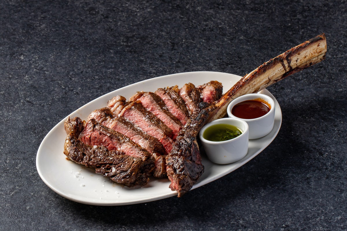 Order Dry-Aged Tomahawk 34oz food online from Stk Steakhouse store, Chicago on bringmethat.com