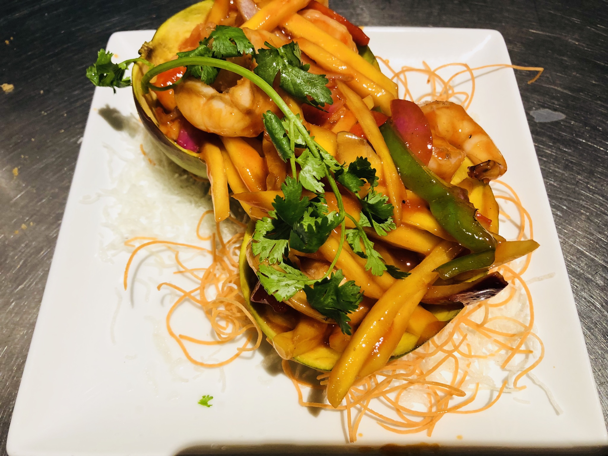 Order D10. Mango Prawns food online from WK Restaurant store, New York on bringmethat.com