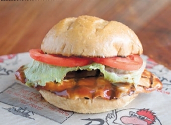 Order BBQ Chicken Sandwich food online from Roosters store, Huntington on bringmethat.com