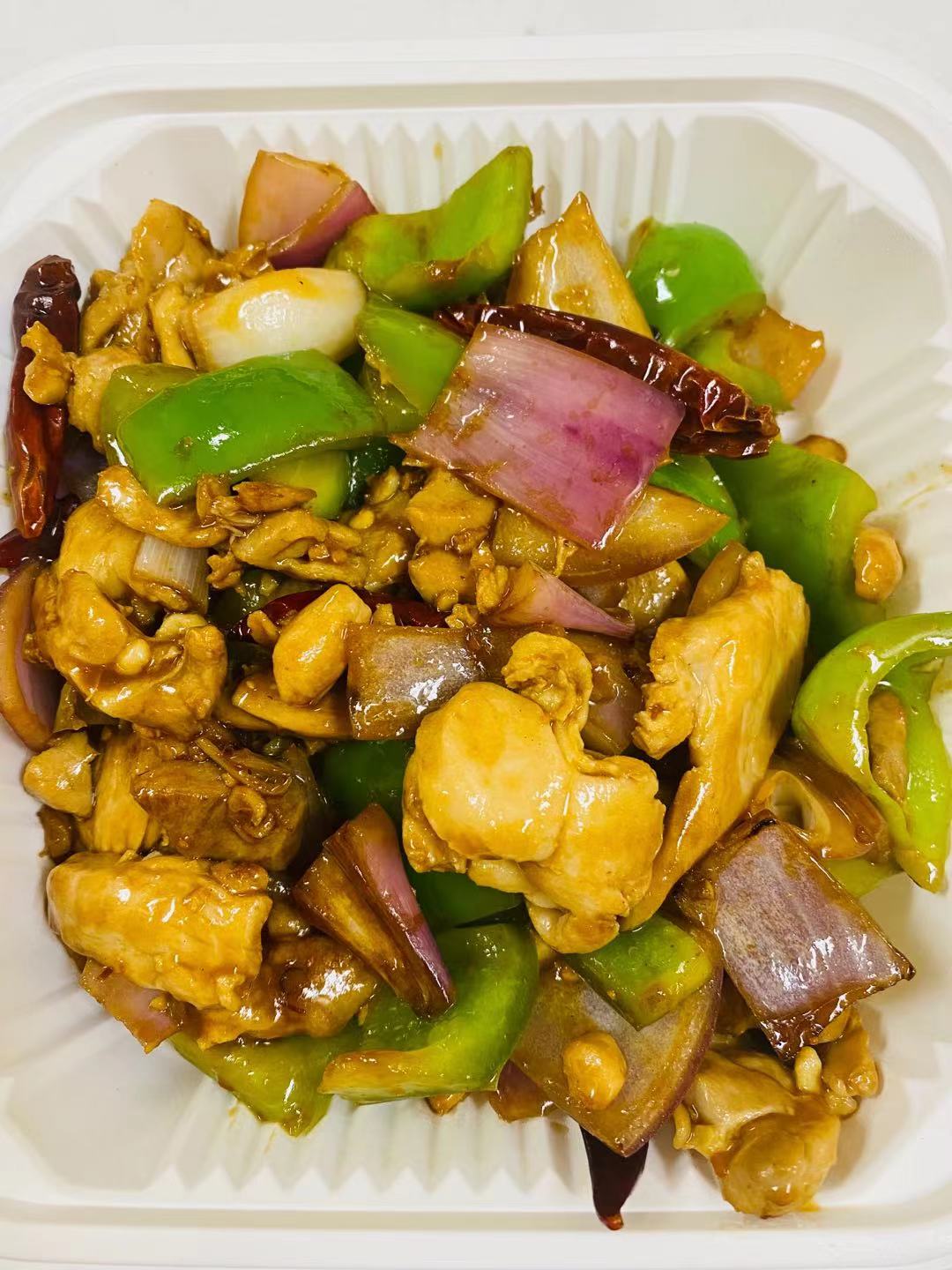 Order Kung Pao Chicken  (spicy)  宮保雞丁 food online from Dim Sum Club store, San Francisco on bringmethat.com